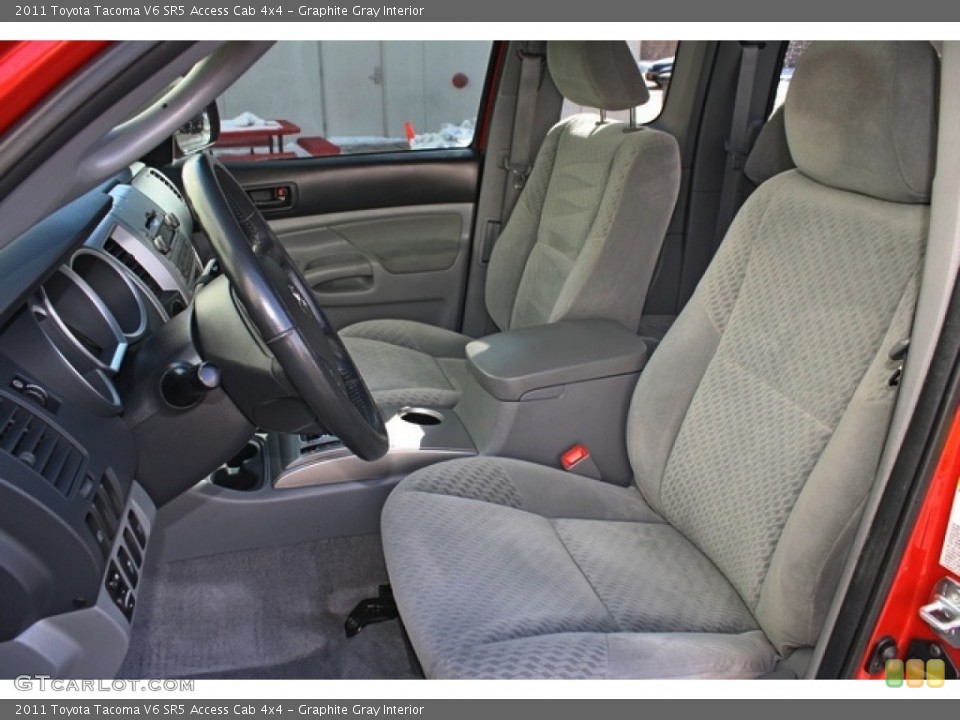 Graphite Gray Interior Front Seat for the 2011 Toyota Tacoma V6 SR5 Access Cab 4x4 #77823447