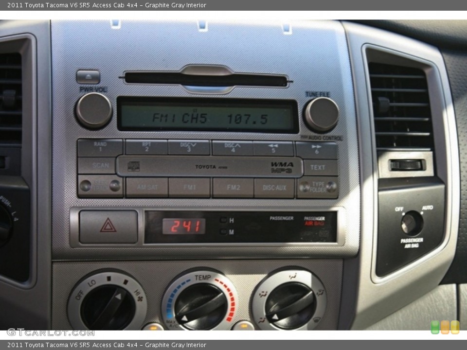 Graphite Gray Interior Audio System for the 2011 Toyota Tacoma V6 SR5 Access Cab 4x4 #77823516