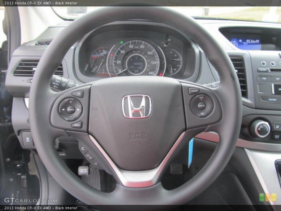 Black Interior Steering Wheel for the 2013 Honda CR-V EX AWD #77823723