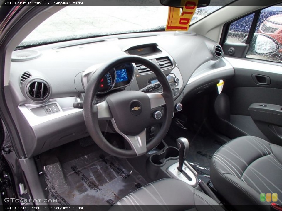 Silver/Silver Interior Prime Interior for the 2013 Chevrolet Spark LS #77823990