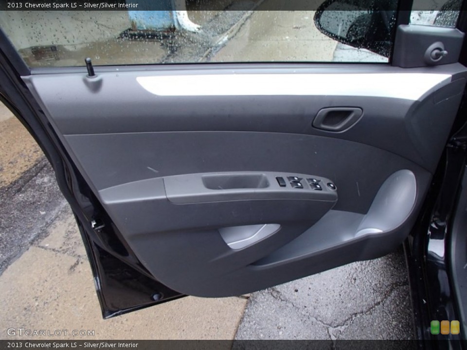 Silver/Silver Interior Door Panel for the 2013 Chevrolet Spark LS #77824035