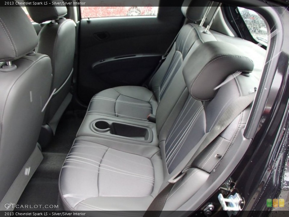 Silver/Silver Interior Rear Seat for the 2013 Chevrolet Spark LS #77824064