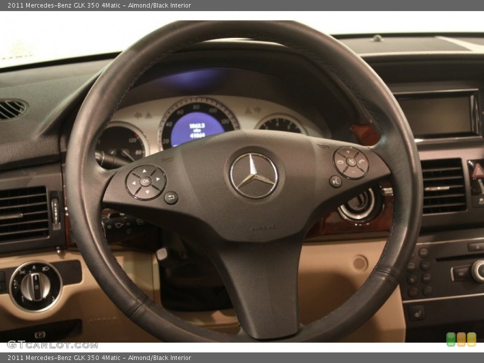 Almond/Black Interior Steering Wheel for the 2011 Mercedes-Benz GLK 350 4Matic #77824126