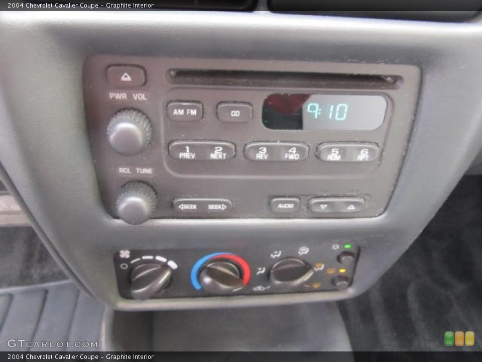 Graphite Interior Controls for the 2004 Chevrolet Cavalier Coupe #77825169