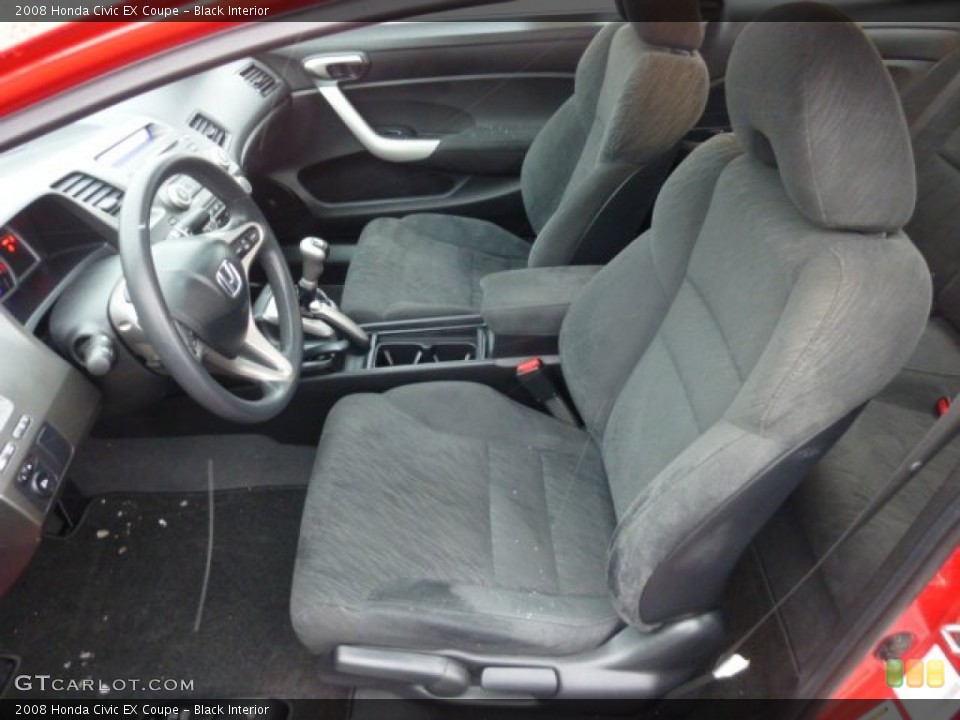 Black Interior Photo for the 2008 Honda Civic EX Coupe #77825505