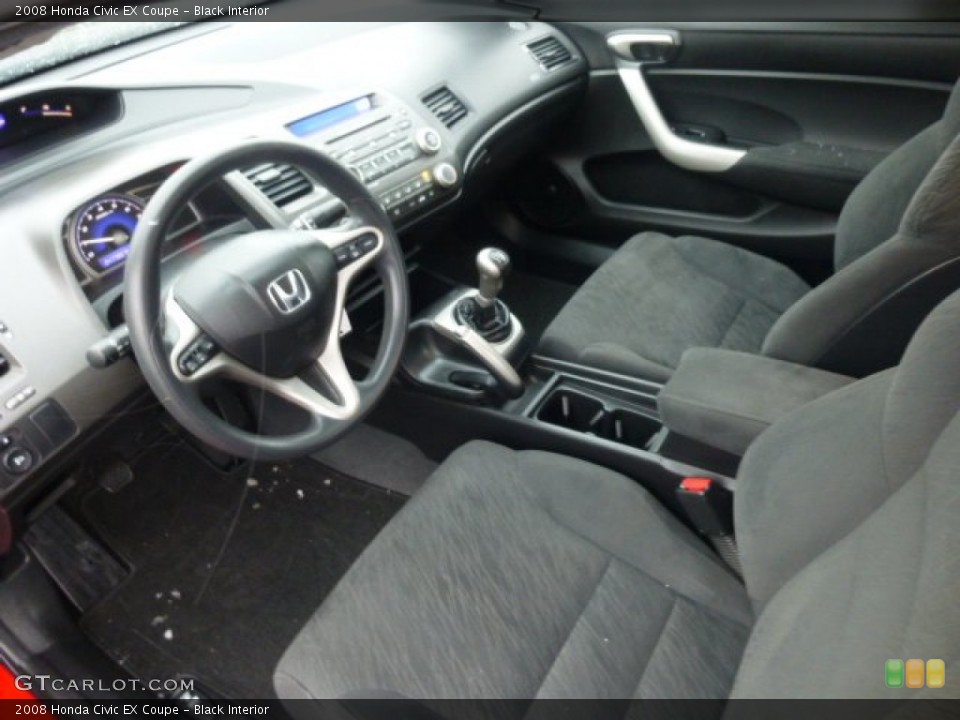 Black Interior Prime Interior for the 2008 Honda Civic EX Coupe #77825712