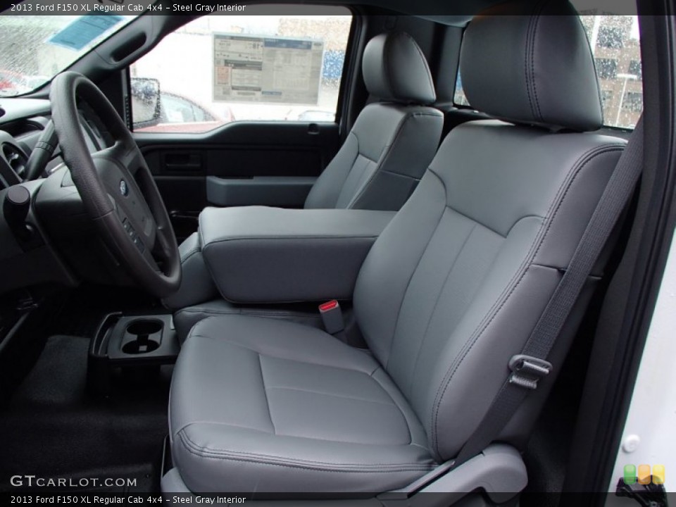 Steel Gray Interior Photo for the 2013 Ford F150 XL Regular Cab 4x4 #77825964