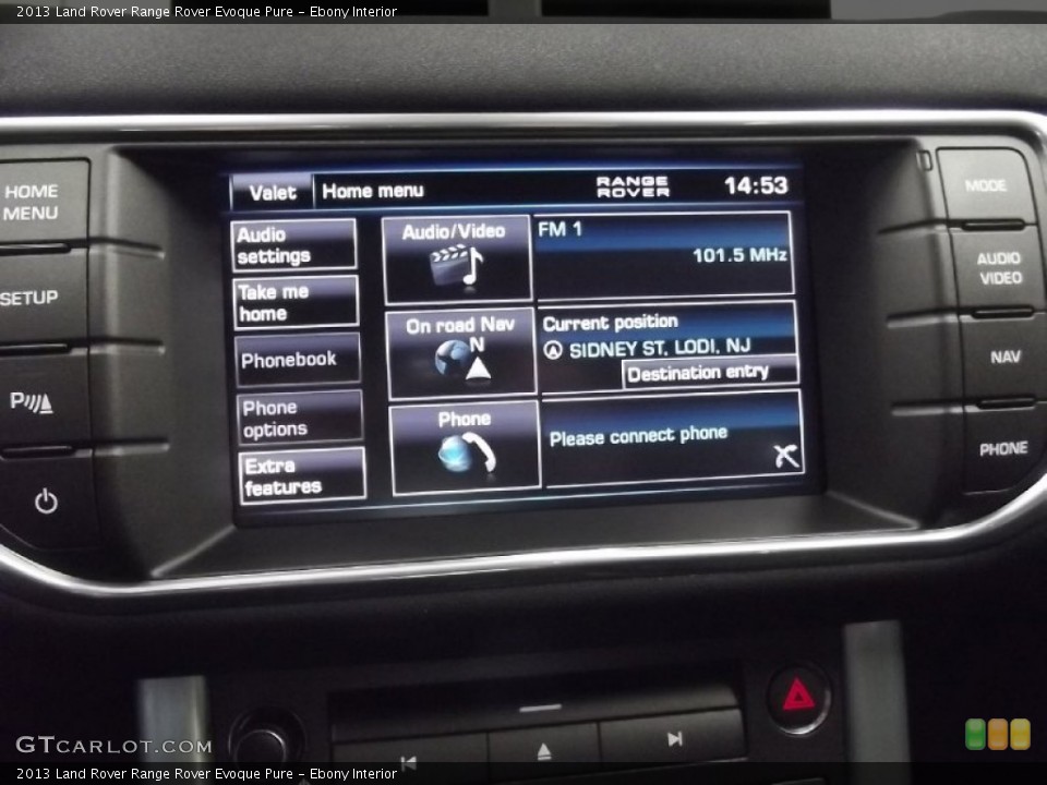 Ebony Interior Audio System for the 2013 Land Rover Range Rover Evoque Pure #77825979