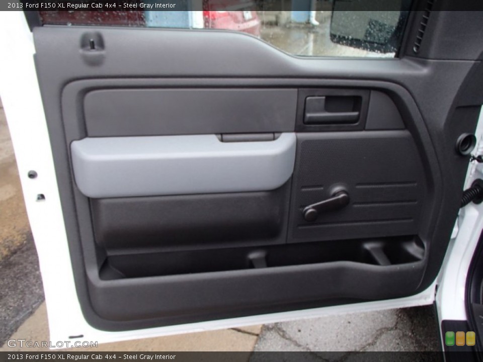 Steel Gray Interior Door Panel for the 2013 Ford F150 XL Regular Cab 4x4 #77825993