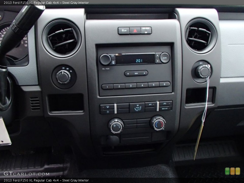 Steel Gray Interior Controls for the 2013 Ford F150 XL Regular Cab 4x4 #77826066