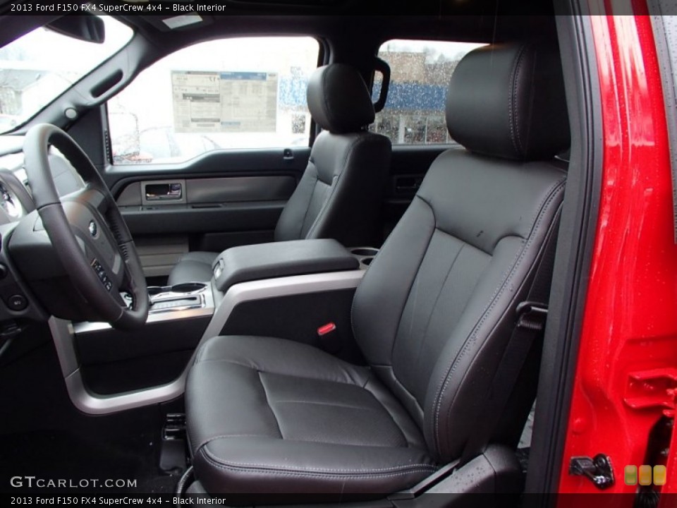 Black Interior Front Seat for the 2013 Ford F150 FX4 SuperCrew 4x4 #77826483