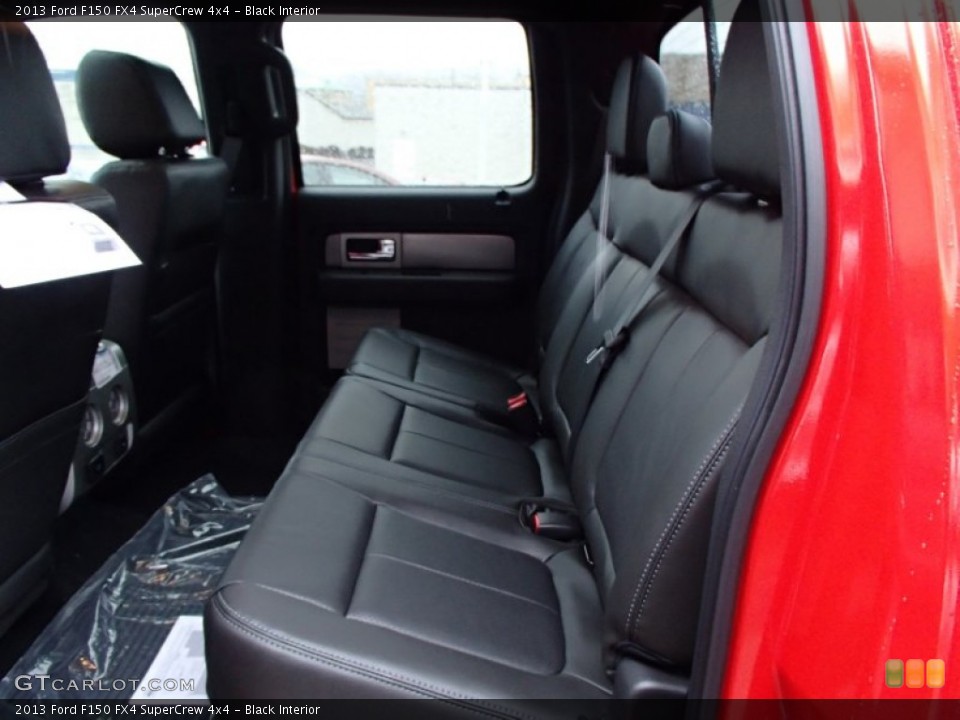 Black Interior Rear Seat for the 2013 Ford F150 FX4 SuperCrew 4x4 #77826534