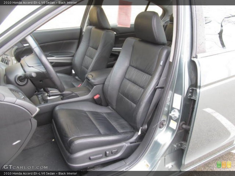 Black Interior Front Seat for the 2010 Honda Accord EX-L V6 Sedan #77826603