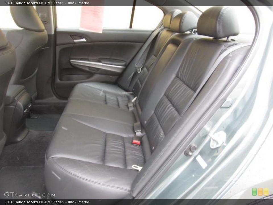 Black Interior Rear Seat for the 2010 Honda Accord EX-L V6 Sedan #77826635