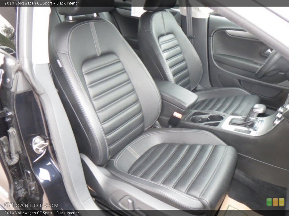 Black Interior Front Seat for the 2010 Volkswagen CC Sport #77827013