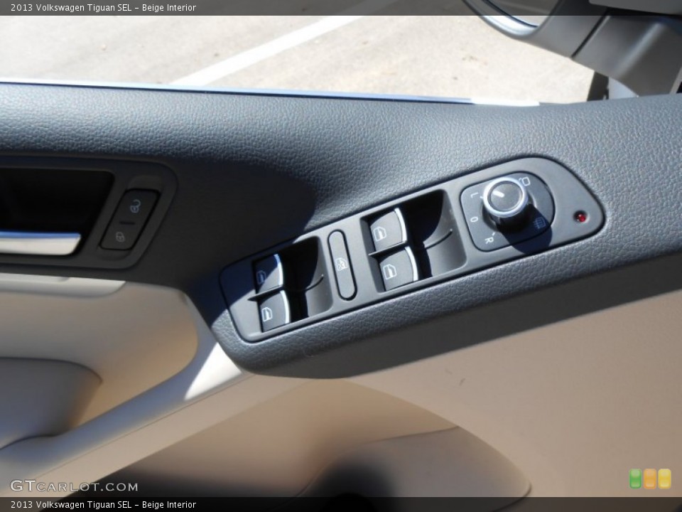 Beige Interior Controls for the 2013 Volkswagen Tiguan SEL #77827118