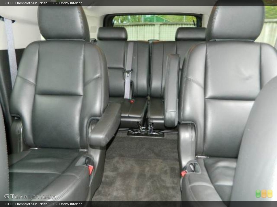 Ebony Interior Rear Seat for the 2012 Chevrolet Suburban LTZ #77827294