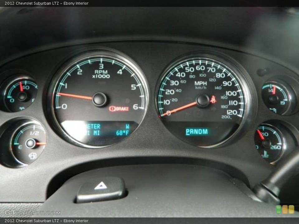 Ebony Interior Gauges for the 2012 Chevrolet Suburban LTZ #77827389