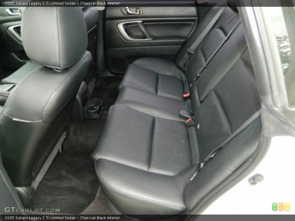 Charcoal Black Interior Rear Seat for the 2005 Subaru Legacy 2.5i Limited Sedan #77828772