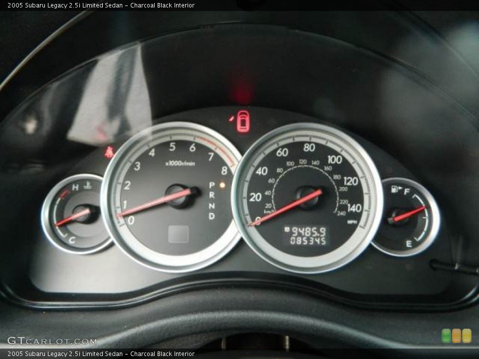 Charcoal Black Interior Gauges for the 2005 Subaru Legacy 2.5i Limited Sedan #77828856