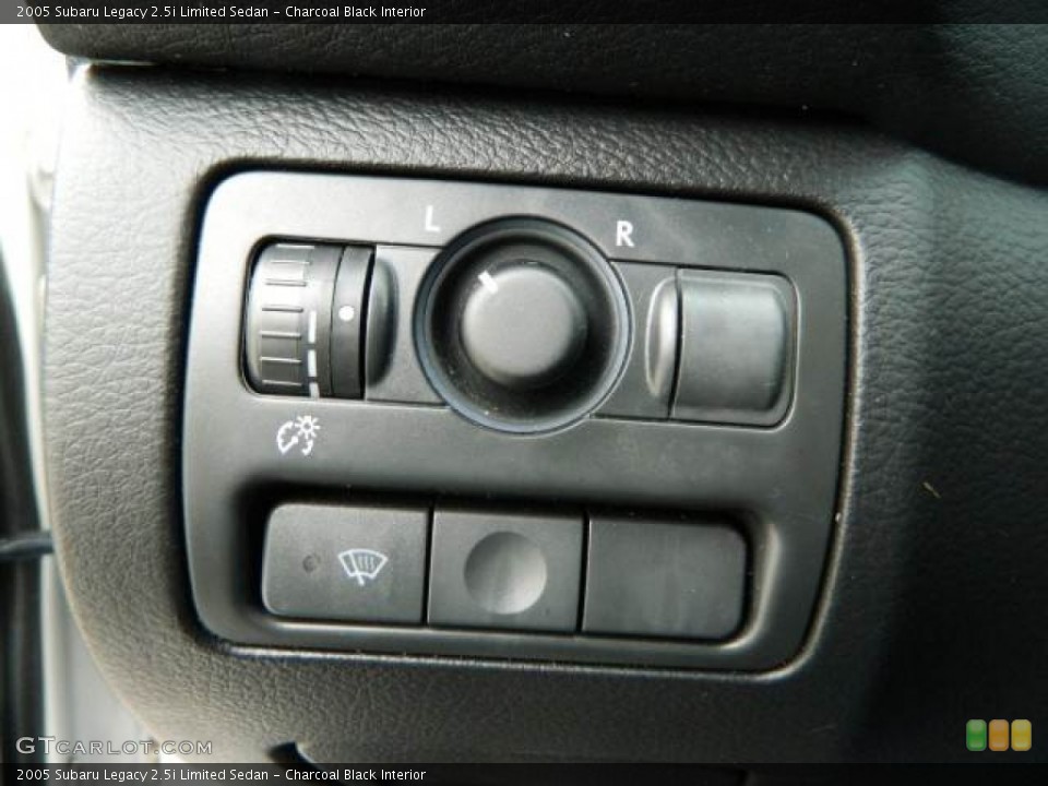 Charcoal Black Interior Controls for the 2005 Subaru Legacy 2.5i Limited Sedan #77828892