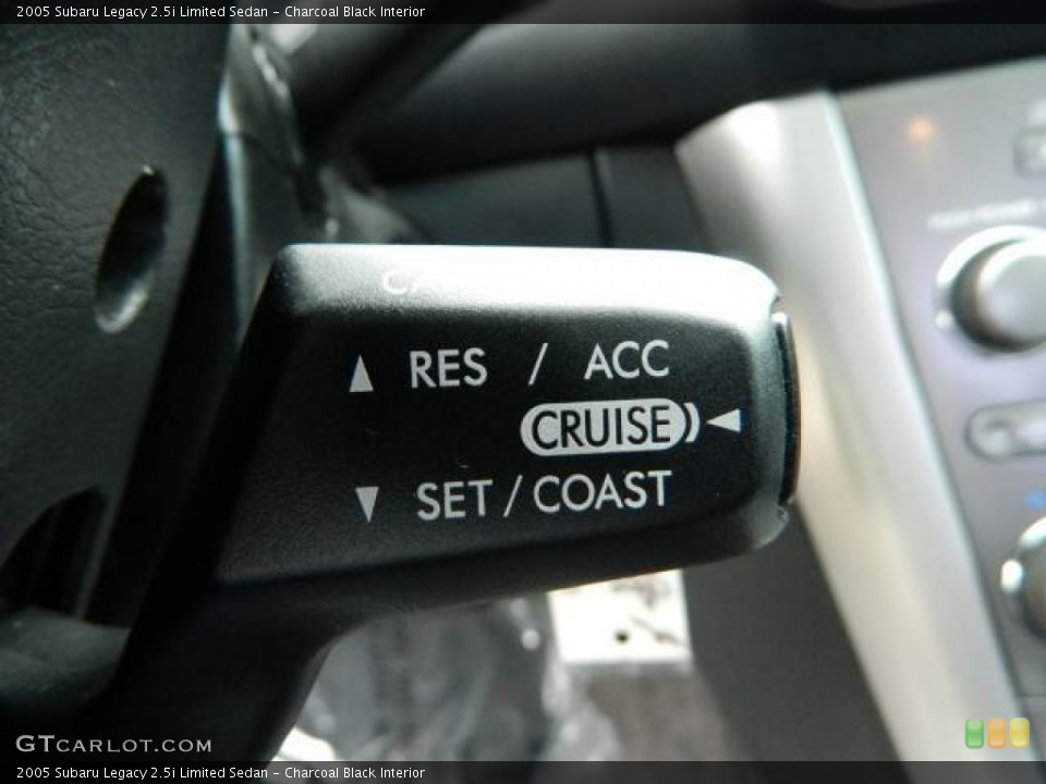 Charcoal Black Interior Controls for the 2005 Subaru Legacy 2.5i Limited Sedan #77828940