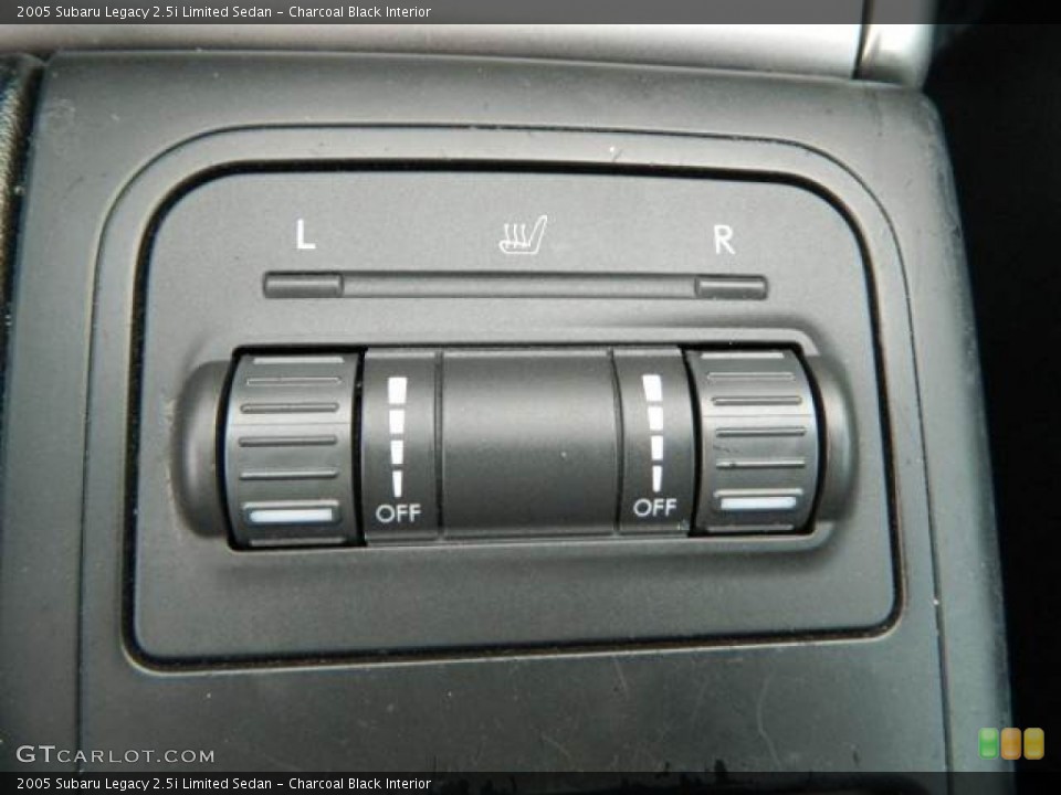 Charcoal Black Interior Controls for the 2005 Subaru Legacy 2.5i Limited Sedan #77828955