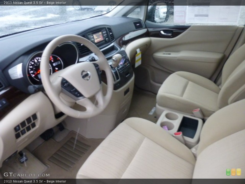 Beige Interior Photo for the 2013 Nissan Quest 3.5 SV #77829147
