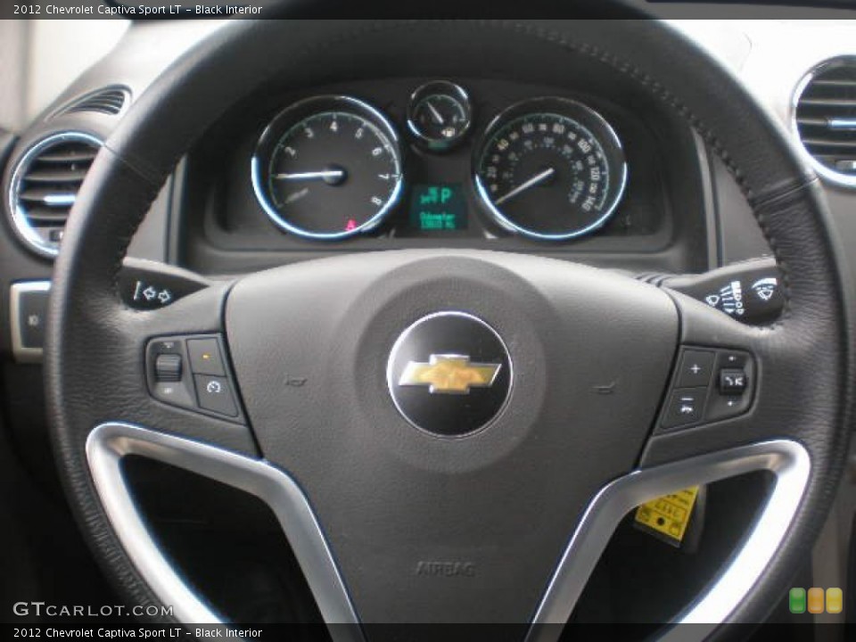 Black Interior Steering Wheel for the 2012 Chevrolet Captiva Sport LT #77829249