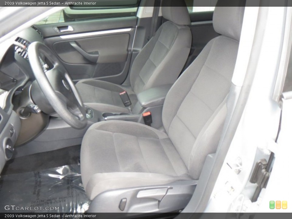 Anthracite Interior Front Seat for the 2009 Volkswagen Jetta S Sedan #77829263