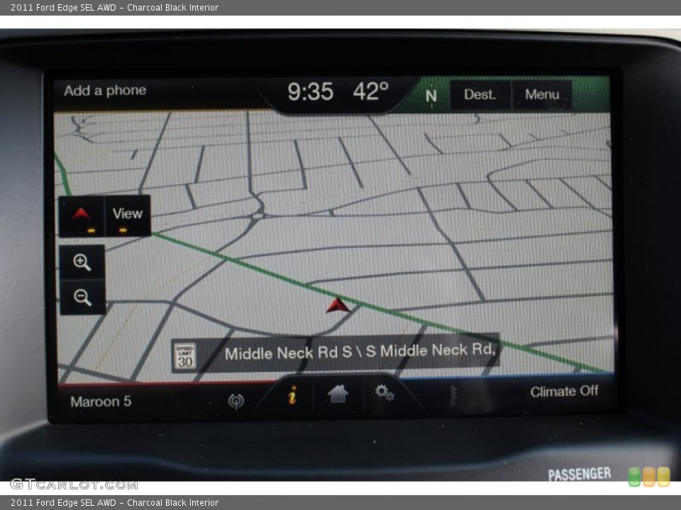 Charcoal Black Interior Navigation for the 2011 Ford Edge SEL AWD #77829624