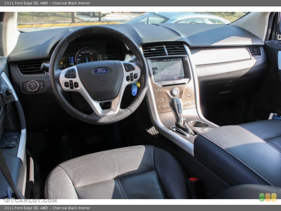 Charcoal Black Interior Prime Interior for the 2011 Ford Edge SEL AWD #77829723