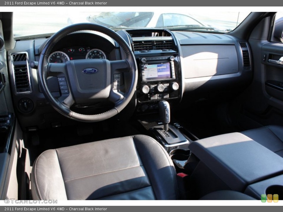 Charcoal Black Interior Prime Interior for the 2011 Ford Escape Limited V6 4WD #77830902
