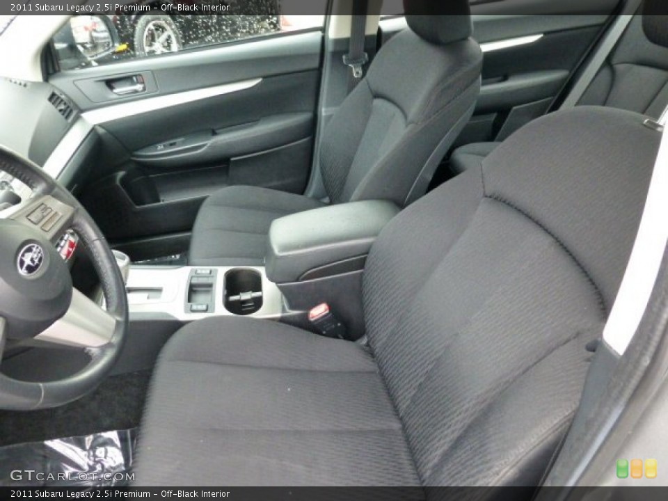 Off-Black Interior Front Seat for the 2011 Subaru Legacy 2.5i Premium #77831178