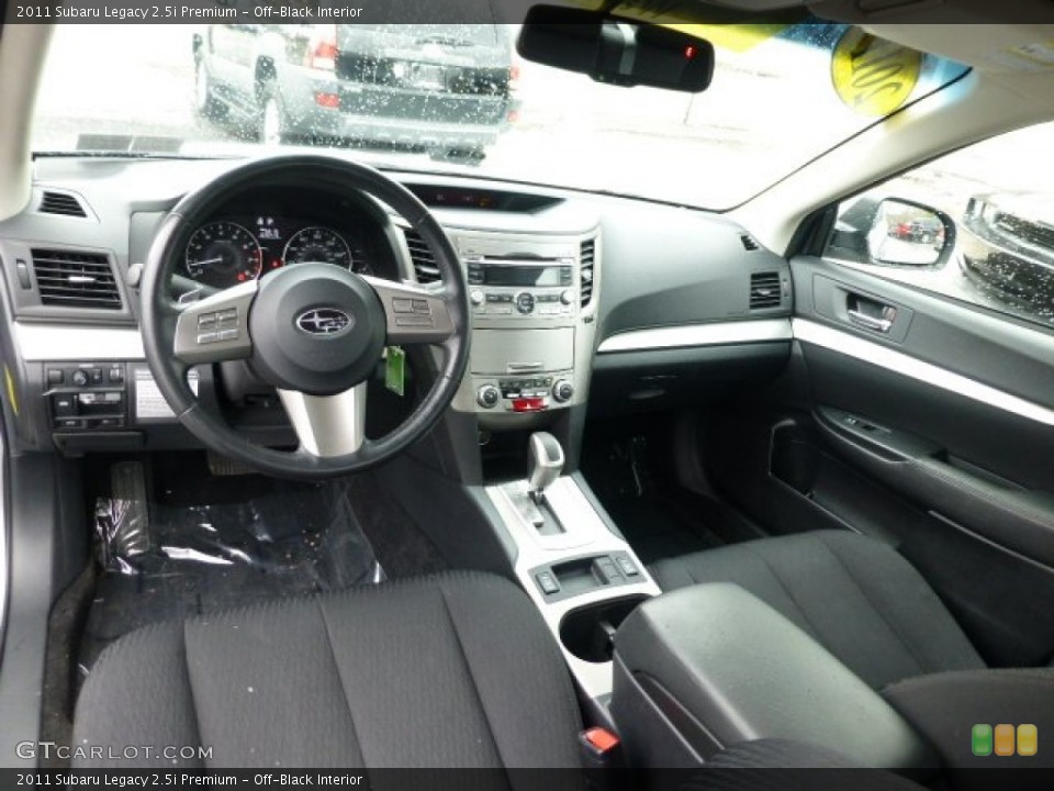 Off-Black Interior Prime Interior for the 2011 Subaru Legacy 2.5i Premium #77831214