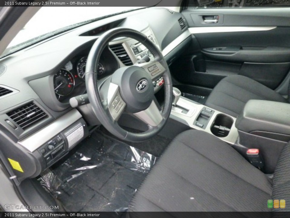 Off-Black Interior Prime Interior for the 2011 Subaru Legacy 2.5i Premium #77831283