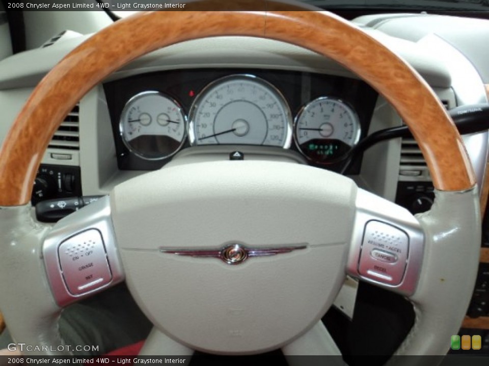 Light Graystone Interior Steering Wheel for the 2008 Chrysler Aspen Limited 4WD #77831311