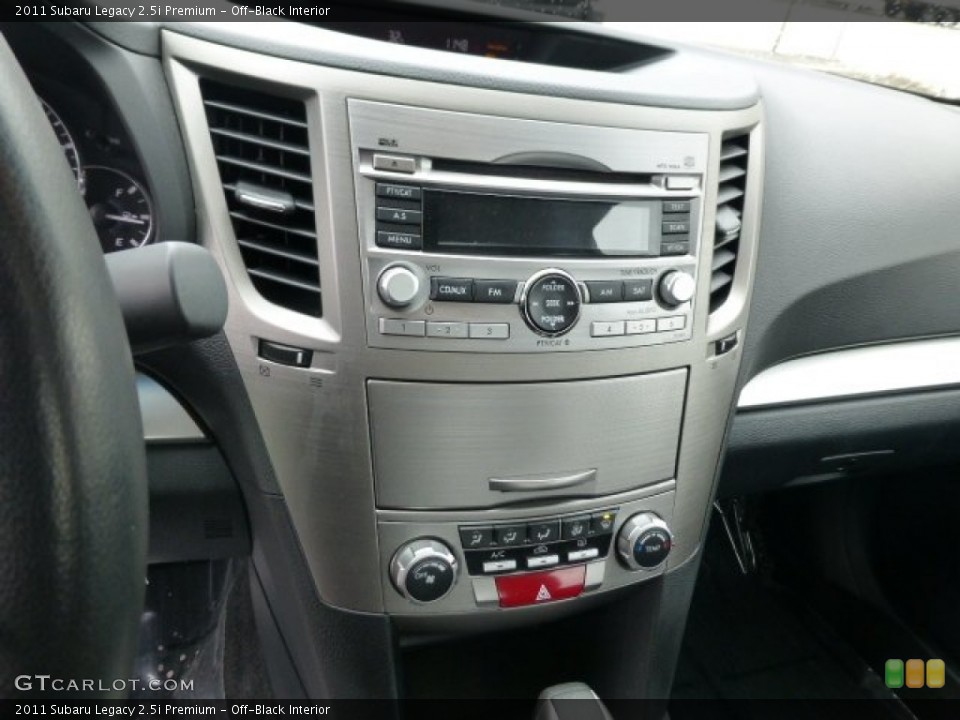 Off-Black Interior Controls for the 2011 Subaru Legacy 2.5i Premium #77831343