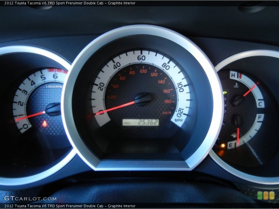 Graphite Interior Gauges for the 2012 Toyota Tacoma V6 TRD Sport Prerunner Double Cab #77831357