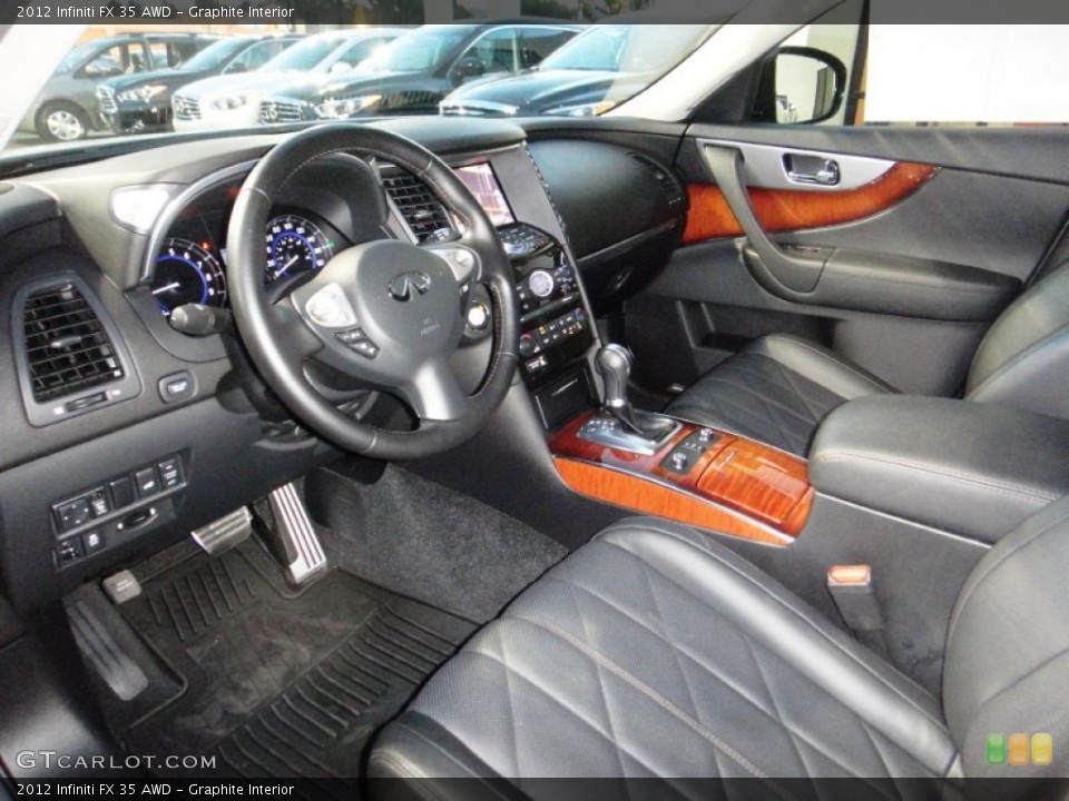 Graphite 2012 Infiniti FX Interiors