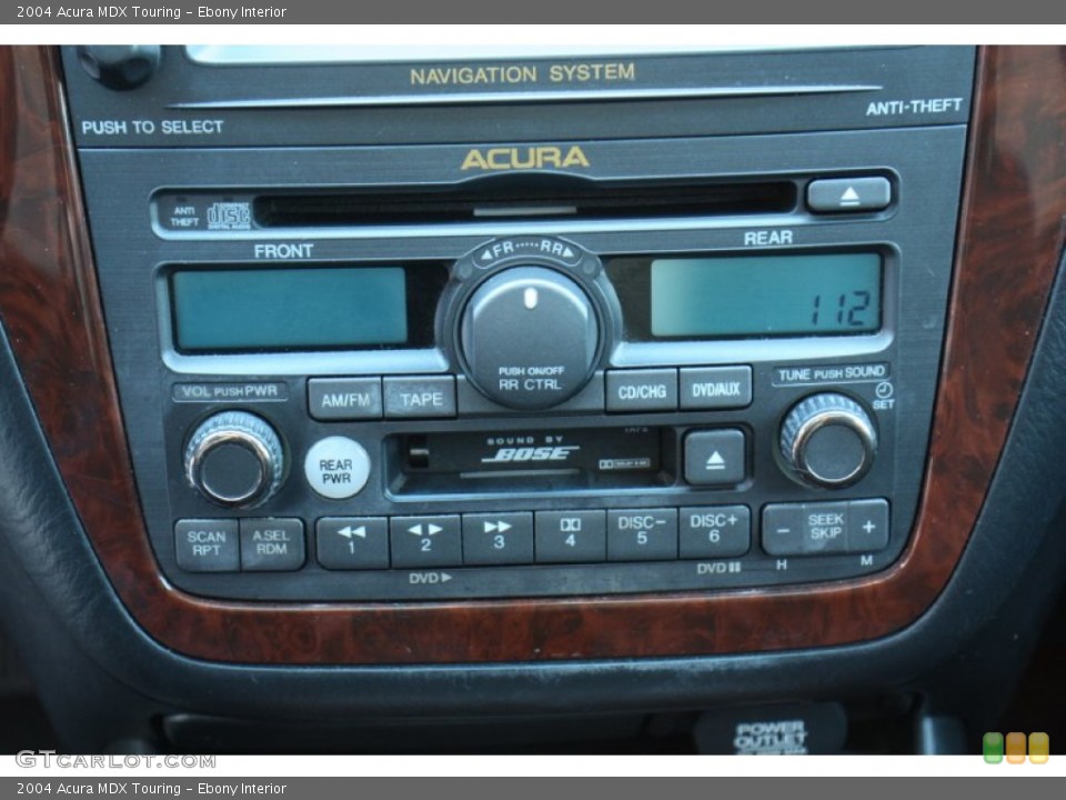 Ebony Interior Controls for the 2004 Acura MDX Touring #77832529