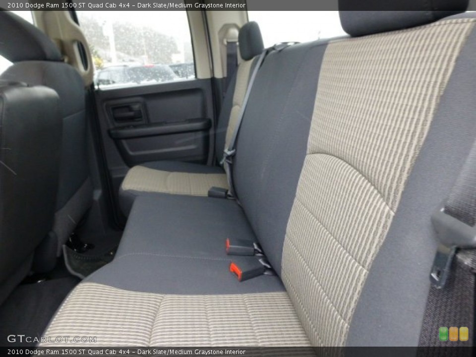 Dark Slate/Medium Graystone Interior Rear Seat for the 2010 Dodge Ram 1500 ST Quad Cab 4x4 #77832535