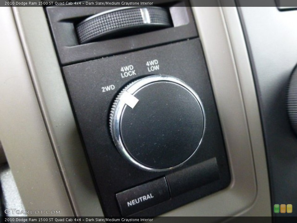 Dark Slate/Medium Graystone Interior Controls for the 2010 Dodge Ram 1500 ST Quad Cab 4x4 #77832630