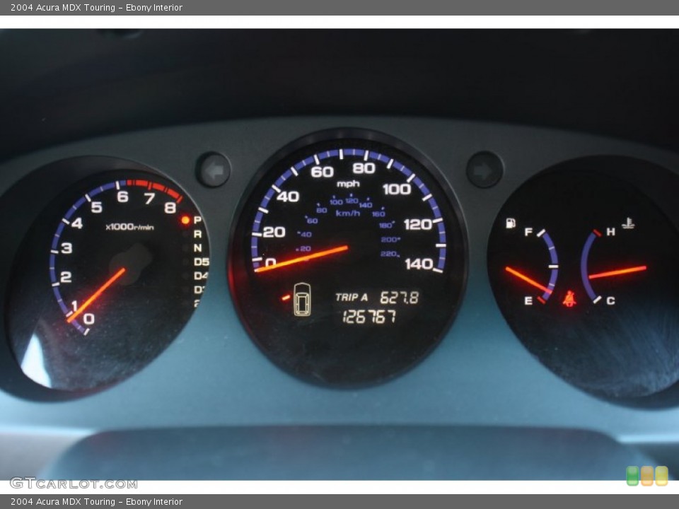 Ebony Interior Gauges for the 2004 Acura MDX Touring #77832648