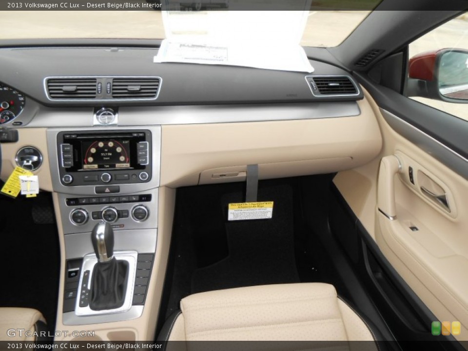 Desert Beige/Black Interior Dashboard for the 2013 Volkswagen CC Lux #77832668