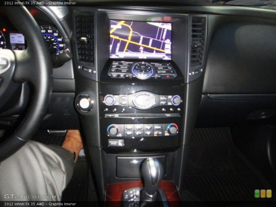 Graphite Interior Controls for the 2012 Infiniti FX 35 AWD #77832804