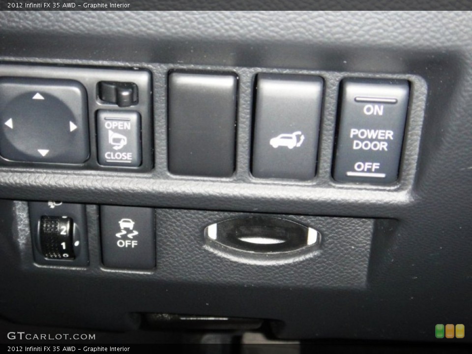 Graphite Interior Controls for the 2012 Infiniti FX 35 AWD #77832825