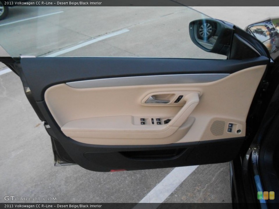 Desert Beige/Black Interior Door Panel for the 2013 Volkswagen CC R-Line #77833173