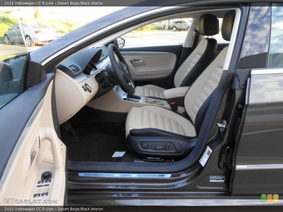 Desert Beige/Black Interior Photo for the 2013 Volkswagen CC R-Line #77833197