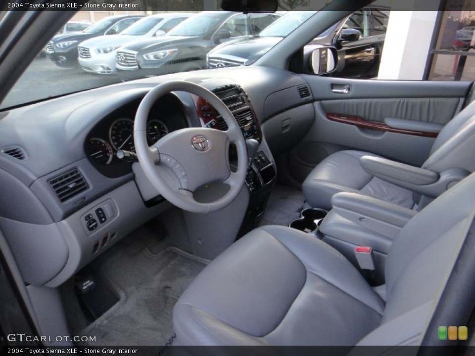 Stone Gray 2004 Toyota Sienna Interiors